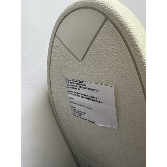 Michael Kors Keating High Top Sneakers Size 11.5 Optic White/Black - Leather New main image 5